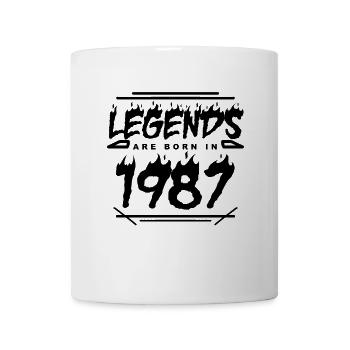 Légende 1987 - Né en 1987 - Construit en 1987 - Mug blanc - blanc - Devant