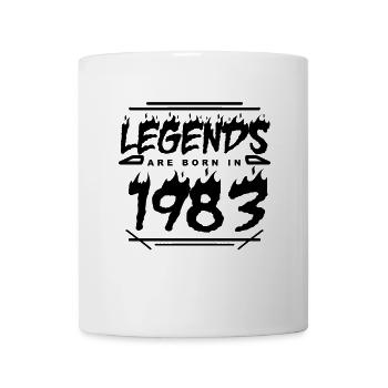 Legende 1983 - Jahrgang 1983 - Baujahr 1983 - Tasse - Weiß - Vorne