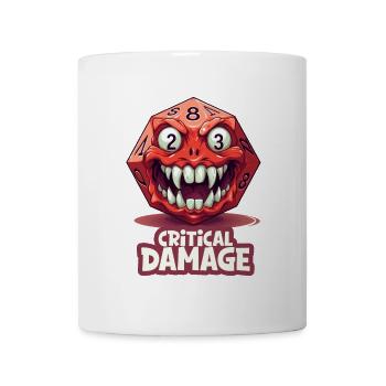 Critical Damage W20 Sarcasm RPG Shirt - Mug - white - Front