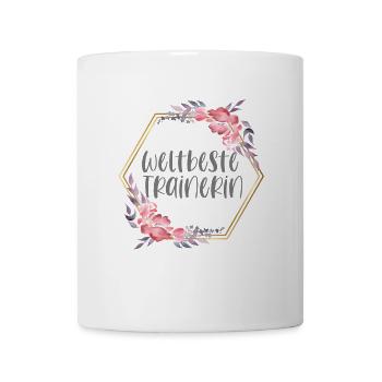Trainerin Bedanken Sport Danke Geschenk - Tasse - Weiß - Vorne