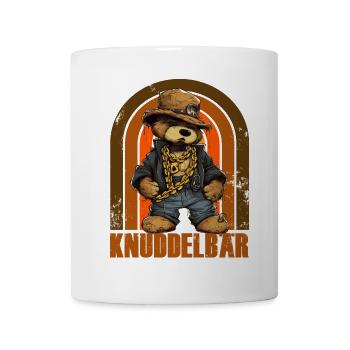 KNUDDELBAR Bär Gangster - Tasse - Weiß - Vorne