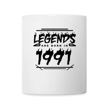 Legende 1991 - Jahrgang 1991 - Baujahr 1991 - Tasse - Weiß - Vorne