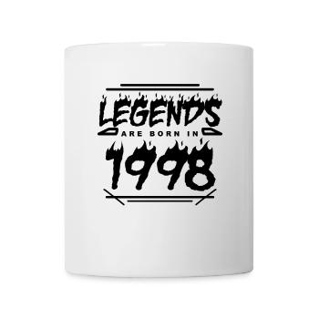 Legende 1998 - Jahrgang 1998 - Baujahr 1998 - Tasse - Weiß - Vorne