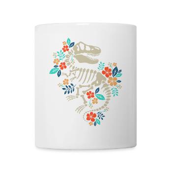 Fossile floral de dinosaure - Mug blanc - blanc - Devant