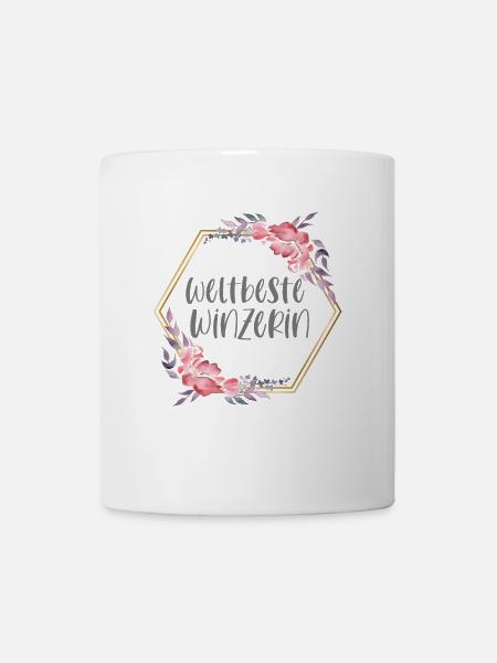 Winzerin Wein Weinkönigin Geschenk - Tasse - Weiß
