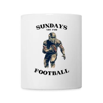 Sundays are for Football - Tasse - Weiß - Vorne