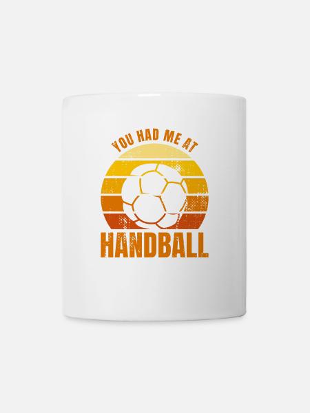Handballspieler Spruch - Tasse - Weiß