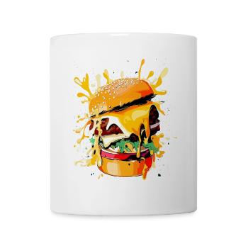 Cheeseburger Burger Liebhaber - Tasse - Weiß - Vorne