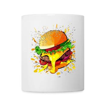Burgers au fromage supplémentaire Cheeseburgers - Mug blanc - blanc - Devant