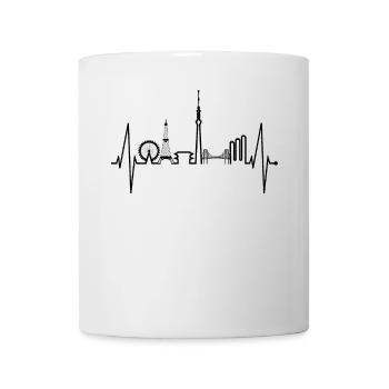 Tokyo Skyline Heartbeat Japan Heart I Love Tokyo - Mug - white - Front