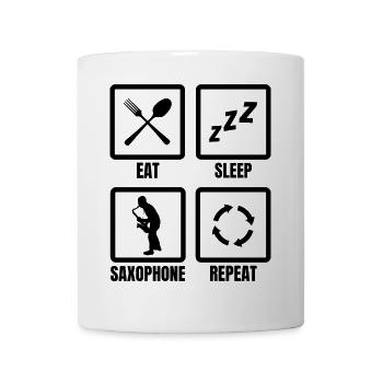 Saxophonists Schedule - Mug - white - Front