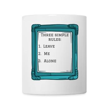 Three simple rules - Mug - white - Front