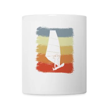 Vintage Windsurfer - Tasse - Weiß - Vorne