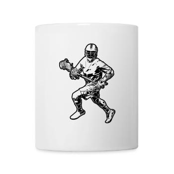 Lacrosse Spieler Skizze - Tasse - Weiß - Vorne