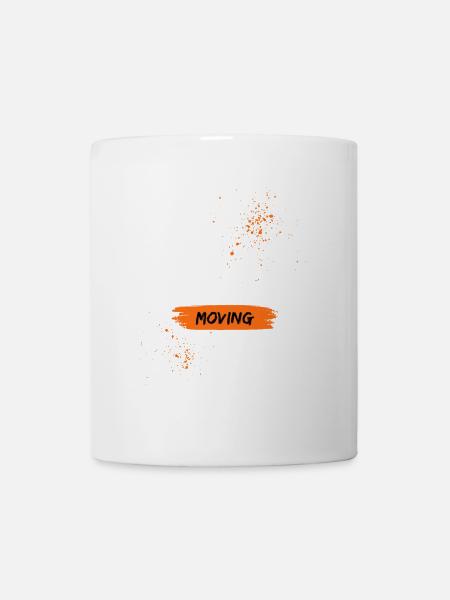 Motivierendes Movement-Design mit Spruch - Tasse - Weiß