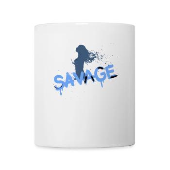 Sauvage - Mug blanc - blanc - Devant