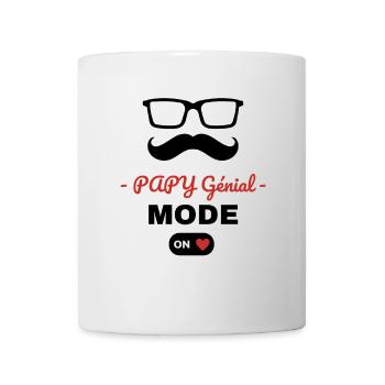 Cadeau Papy génial en mode on - Mug blanc - blanc - Devant