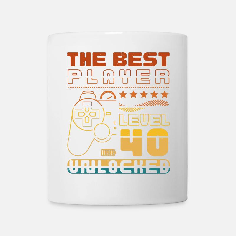 The Best Player - Level 40 unlocked - Mug - white