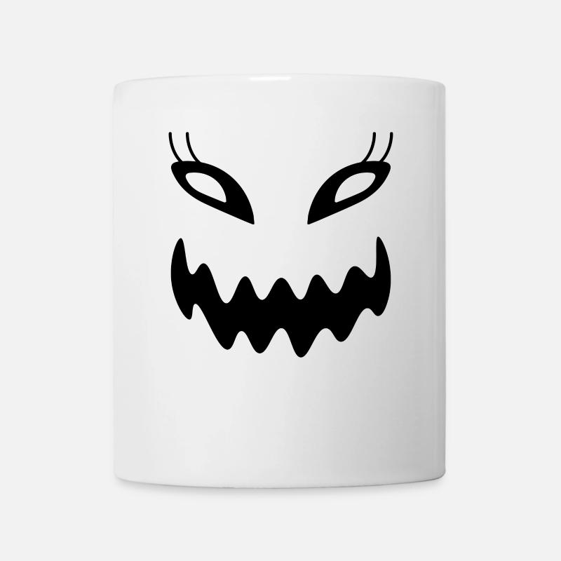 Visage d’Halloween - Mug blanc - blanc