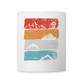 Terraced Peak Sunset Stripe - Mug - white - Front