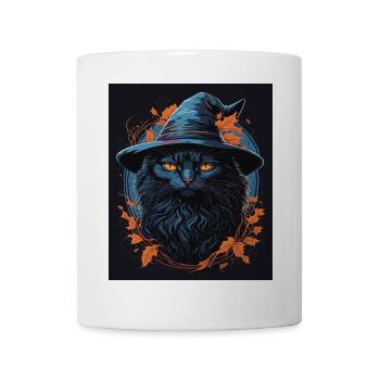 Portrait of a Cat with a Sorcerer's Hat - Mug - white - Front