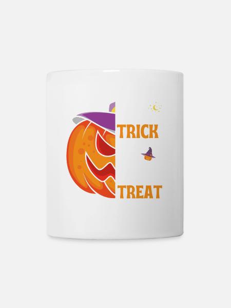 Halloween-Geschenk "Süßes oder Saures" - Tasse - Weiß