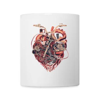 Fahhrad Herz Fahrradmechaniker - Tasse - Weiß - Vorne