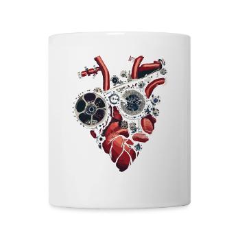 Two-wheeler mechanic machines heart - Mug - white - Front