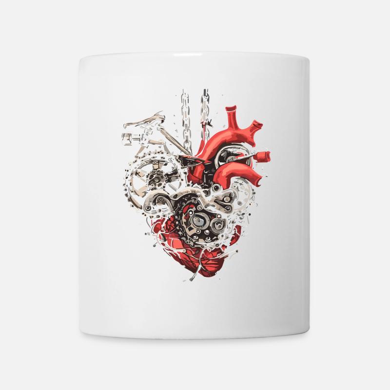 Bicycle Mechanic Heart - Bicycle Lovers - Mug - white