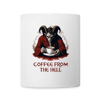Coffee Straight From Hell Funny Shirt - Mug - white - Front
