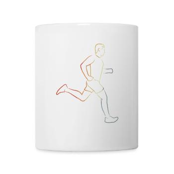 Lustiger Läufer Junge - Tasse - Weiß - Vorne