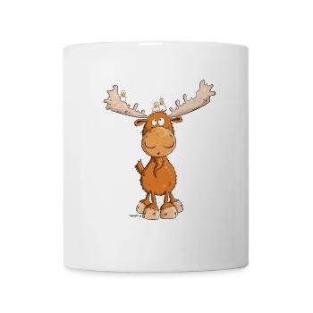 Drôle d’orignal I orignal I cerf renne - Mug blanc - blanc - Devant
