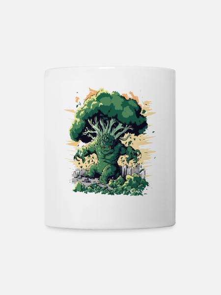 Riesen Brokkoli Monster Brokkoli - Tasse - Weiß