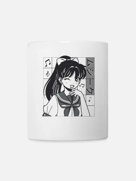 Anime Musik - Tasse - Weiß