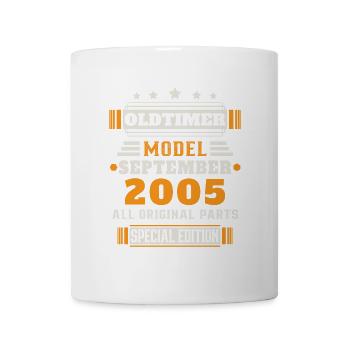 Oldtimer September 2005 Geburtstag Geschenk - Tasse - Weiß - Vorne