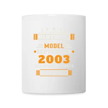Oldtimer September 2003 Geburtstag Geschenk - Tasse - Weiß - Vorne