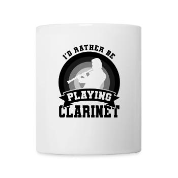 Witziger Klarinettist - Tasse - Weiß - Vorne