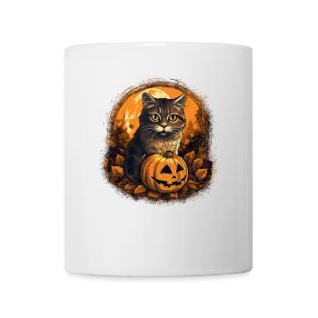 Cute Halloween hangover with pumpkin - Mug - white - Front