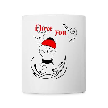 i love you - Mug - white - Front