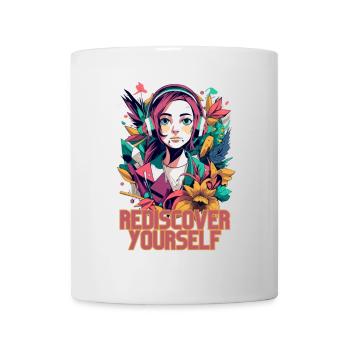 Redécouvrez-vous - Graphique esthétique tendance - Mug blanc - blanc - Devant