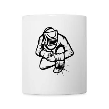 Lustiger Schweißer - Tasse - Weiß - Vorne