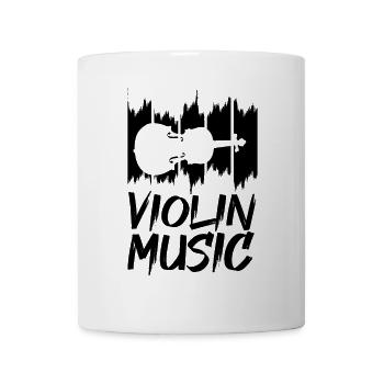 Violin music - Mug - white - Front
