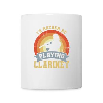I'd rather play the clarinet - Mug - white - Front