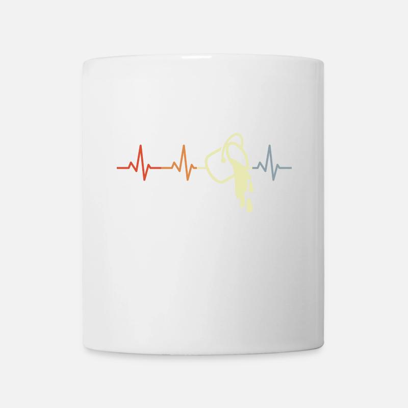 Farbeimer Herzzschlag - Tasse - Weiß