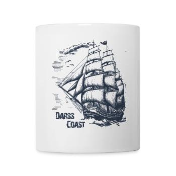 DarssCoast - Altes Segelschiff, Geschenk - Tasse - Weiß - Vorne