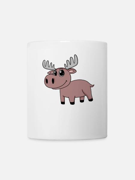 Reh - Tasse - Weiß