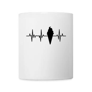 Palpitations cardiaques de crème glacée - Mug blanc - blanc - Devant