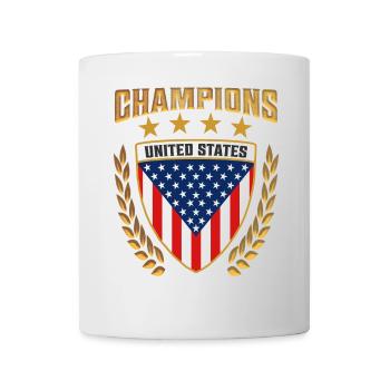 Titel: USA Champions Design Gear American Sports - Tasse - Weiß - Vorne