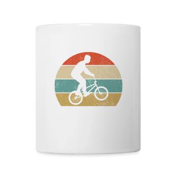 Bmx Fahrer Vintage Retro - Tasse - Weiß - Vorne