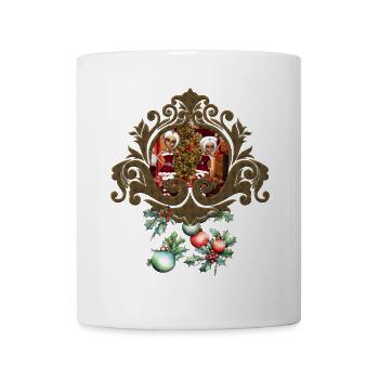 Santa Claus and elves after work. - Mug - white - Front